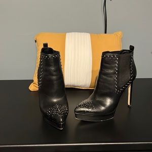 Black Michael Kors studded ankle boot